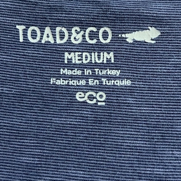 Toad & Co women’s blue sleeveless tie front mini dress size medium - Picture 7 of 9